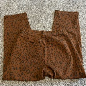 universal thread leopard print jeans new